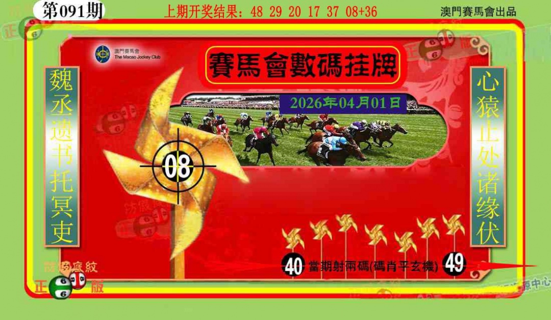 091期数码挂牌[图]